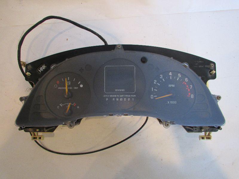 95 96 lumina speedometer excludes police with tach no console 6-191 3.1l cluster