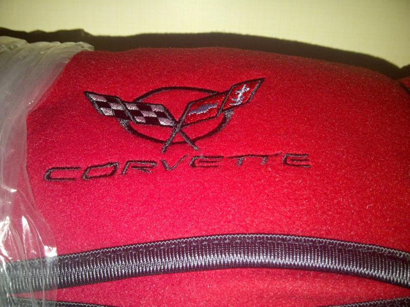 Corvette red fleece blanket -  new!