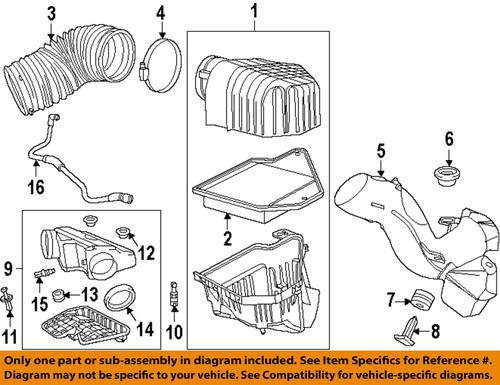 Mopar oem 4861736ab air intake-air duct
