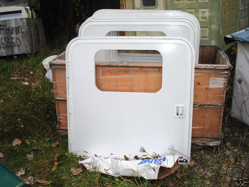 Trailer door, 43" x 43".  access door, new w/lock & key