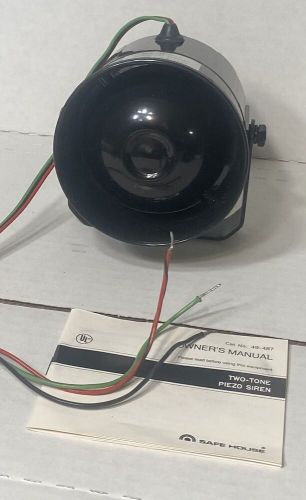 Vintage radio shack two sound piezo alarm siren 49-487