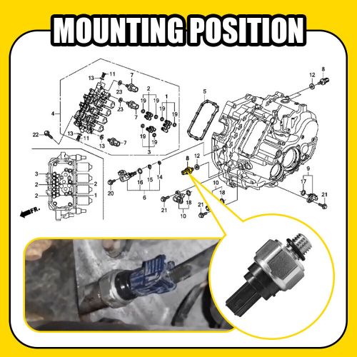 CLUTCH PRESSURE SWITCH FOR HONDA PILOT RIDGELINE 2009-2019 28610-R36-004 OXILAM, US $12.99, image 2