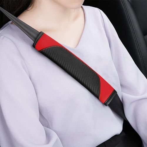 4Pcs Car Safety Seat Belt Shoulder Pad Cover Auto Cushion Harness Pad PU Leather, US $14.91, image 2