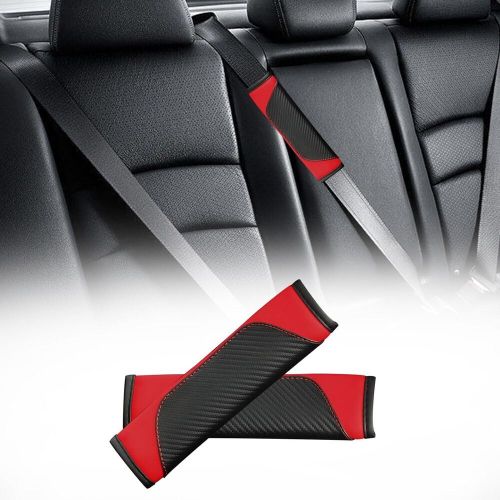 4Pcs Car Safety Seat Belt Shoulder Pad Cover Auto Cushion Harness Pad PU Leather, US $14.91, image 3