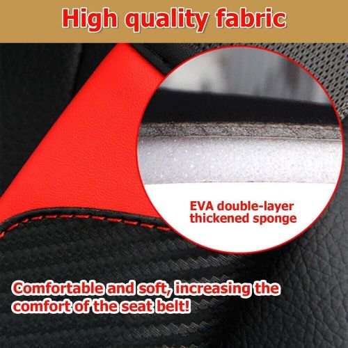 4Pcs Car Safety Seat Belt Shoulder Pad Cover Auto Cushion Harness Pad PU Leather, US $14.91, image 5