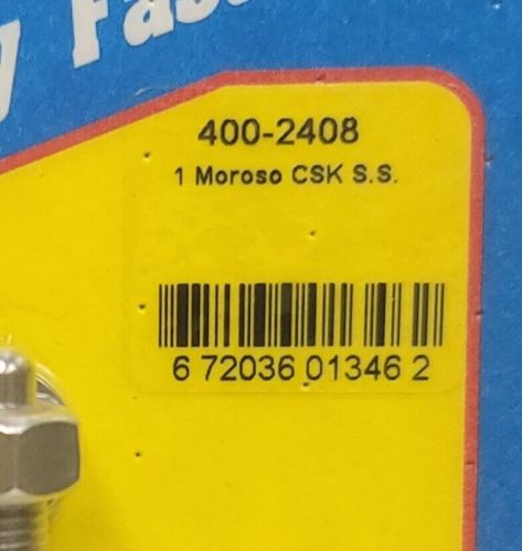 Arp 400-2408 1.25" moroso spacer stainless steel carburetor stud kit