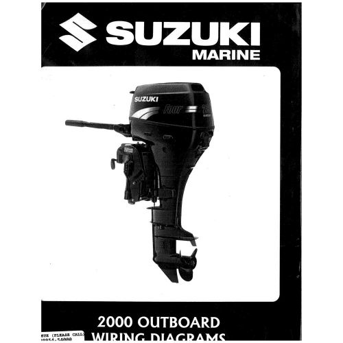 Suzuki outboard marine 2000 wiring diagram manual 99954-54000