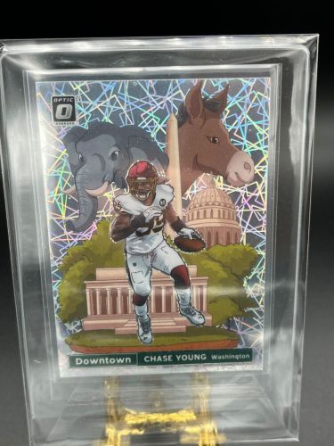 2021 Panini Donruss Optic Football Chase Young Downtown Lazer Prizm #DT-8, US $0.99, image 13