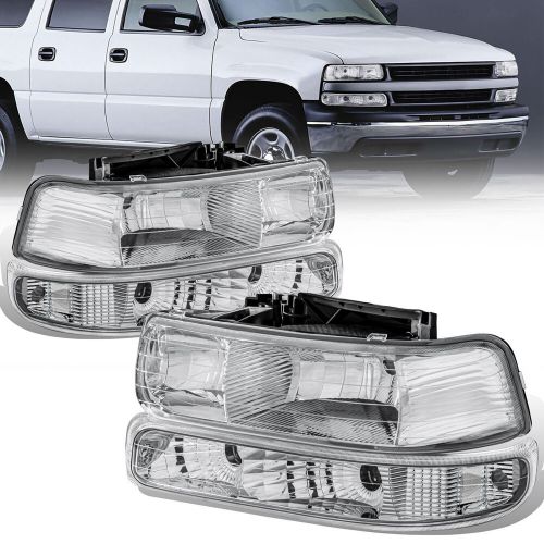 For 1999-2002 Chevy Silverado 1500 2500 3500 Headlight Bumper Light Assembly GA, US $49.00, image 2