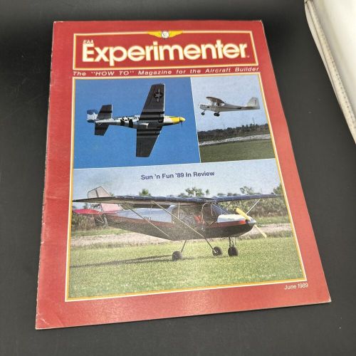 EXPERIMENTER MAGAZINE FOR THE AIRCRAFT BUILDER JUNE 1989, US $9.99, image 3