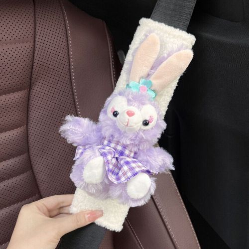2pcs Car Seat Belt Shoulder Cover Purple Rabbit Fox Protector Shoulder Pads 22CM, US $22.99, image 3