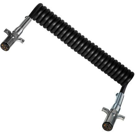 Tectran 7R4152M Trailer Wiring Plug 15 Ft., 4 Way, Powercoils, Black, 4/14, US $65.27, image 3
