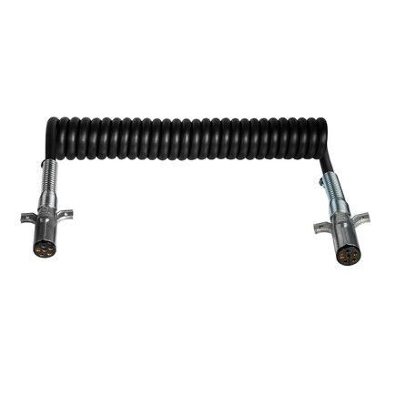 Tectran 7R4152M Trailer Wiring Plug 15 Ft., 4 Way, Powercoils, Black, 4/14, US $65.27, image 7