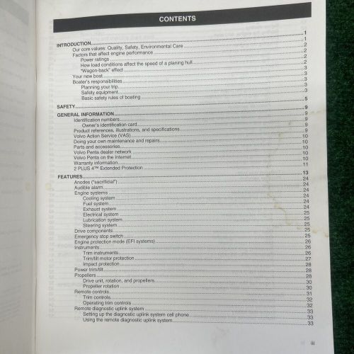 Volvo Penta Owner’s Manual, US $39.00, image 6