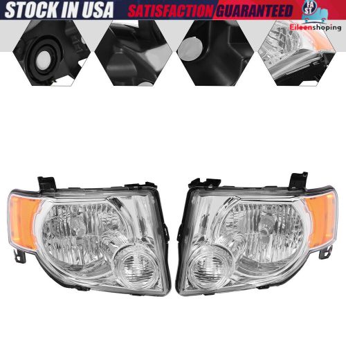 Pair Front Halogen w/ LED DRL Headlights Headlamps For Ford Escape SUV 2008-2012, US $90.10, image 8