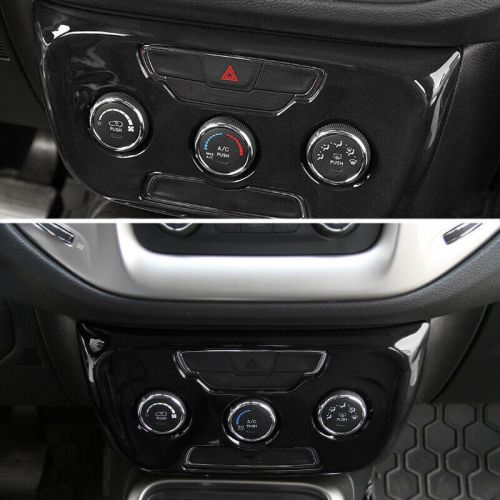 Fit For Jeep Compass 2017-2020 Bright Black Console Volume Adjustment Panel Trim, US $45.06, image 3