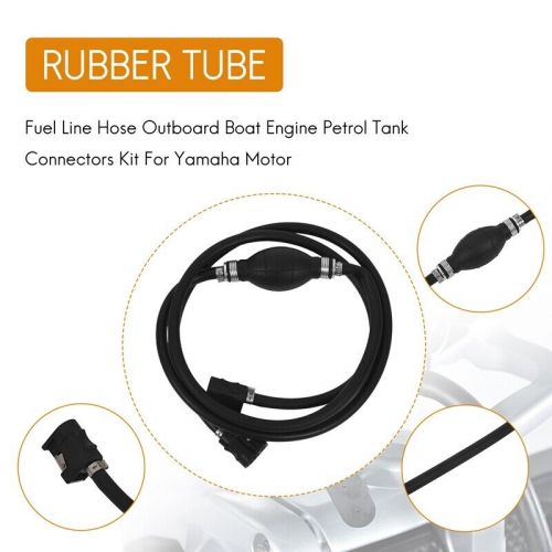 5X(Fuel Line Hose Outboard Boat Engine Petrol Tank Connectors Kit For 9443, AU $107.01, image 6