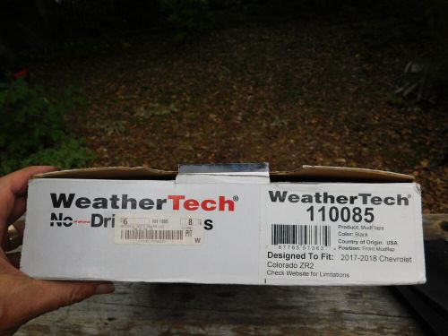 2017-2018 chevrolet colorado zr2 front rh mudflap weather tech 110085 *new*