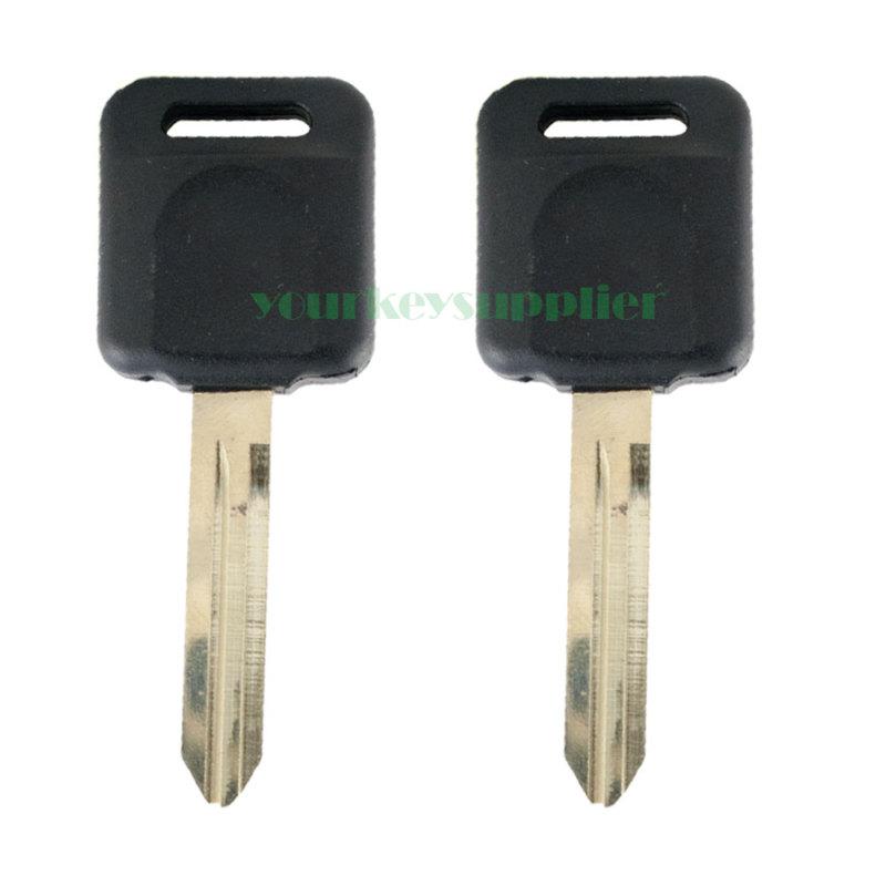 2 new nissan infiniti uncut replacement chip transponder car ignition key