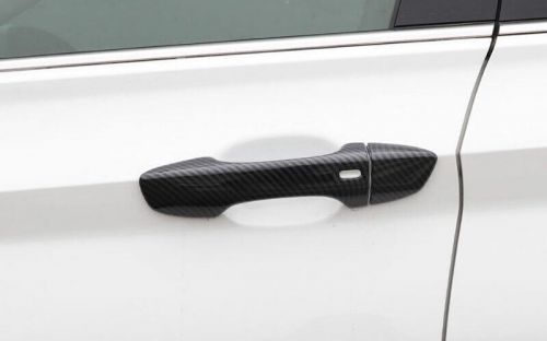 Door Handle Cover With Smart Hole For Volkswagen Jetta Mk7 Carbon Fiber 2019-23, US $34.89, image 3