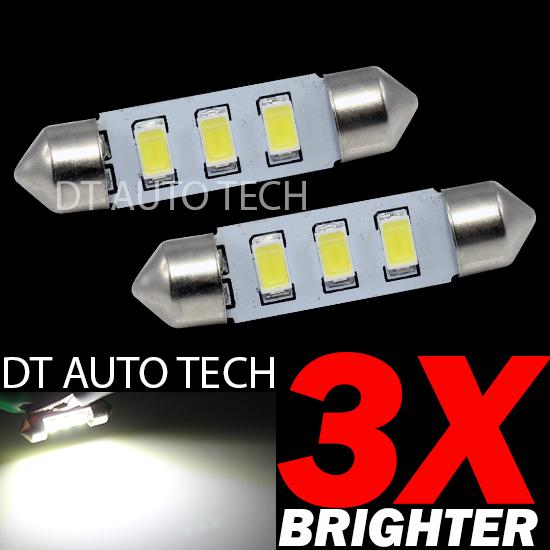 Samsung 6000k led white smd map/dome interior lights bulbs 31mm festoon