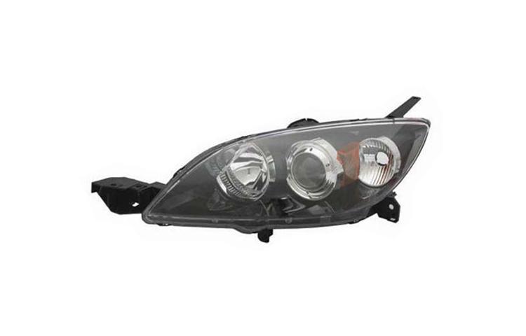 Driver side replacement headlight hid 04-09 mazda 3 4dr hatchback bn8g51041e