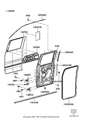 4l3z1626087aa ford reinforcement - outer panel