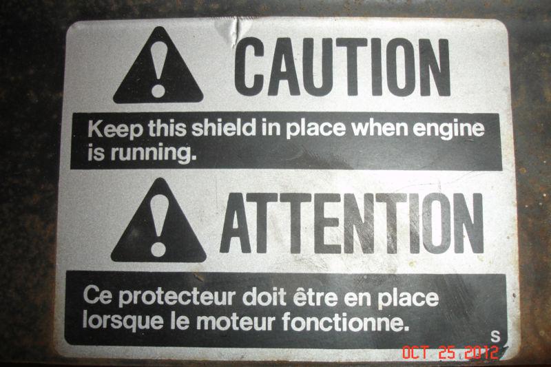 VINTAGE John Deere trailfire sportfire BELT GUARD SNOWMOBILE, US $25.00, image 4