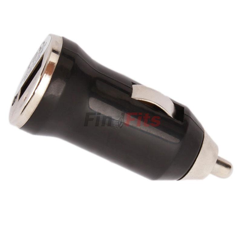 Mini car cigarette lighter to usb 1-port charger adapter for iphone4 ipod black