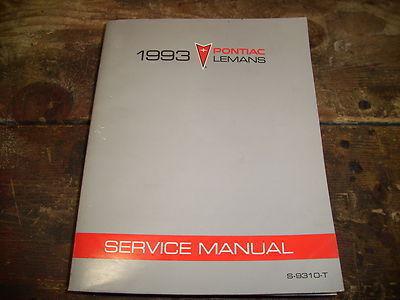 1993 pontiac lemans factory issue repair manual