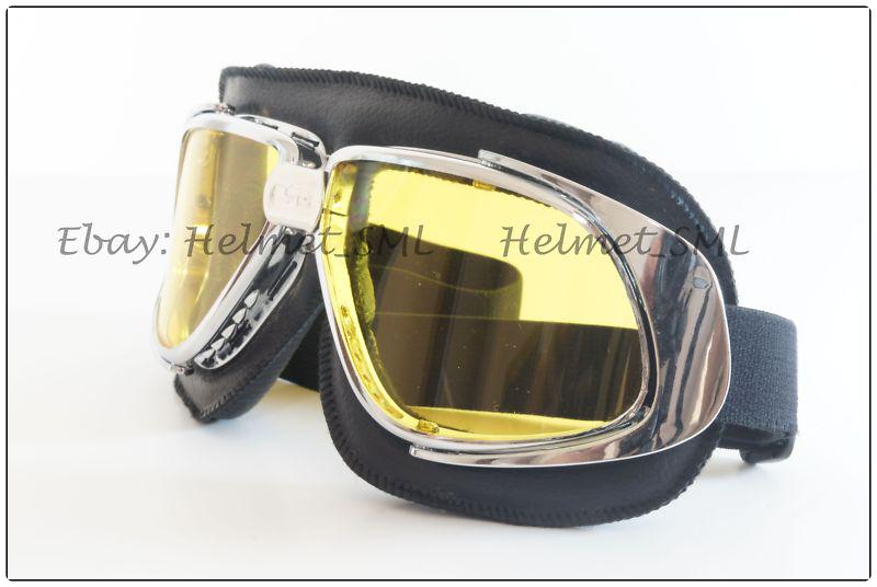 Uv400 eye wear goggle motorcycle scooter chopper open face jet helmet