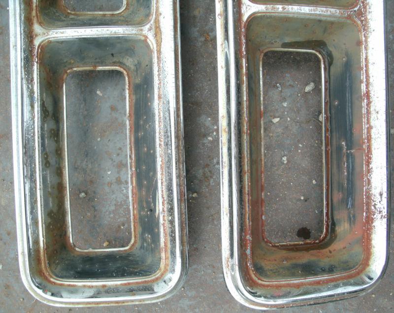 1968 68 Chevy Chevrolet Camaro Tail Bezel Housing Pair LH RH Original OEM Chrome, US $29.99, image 5