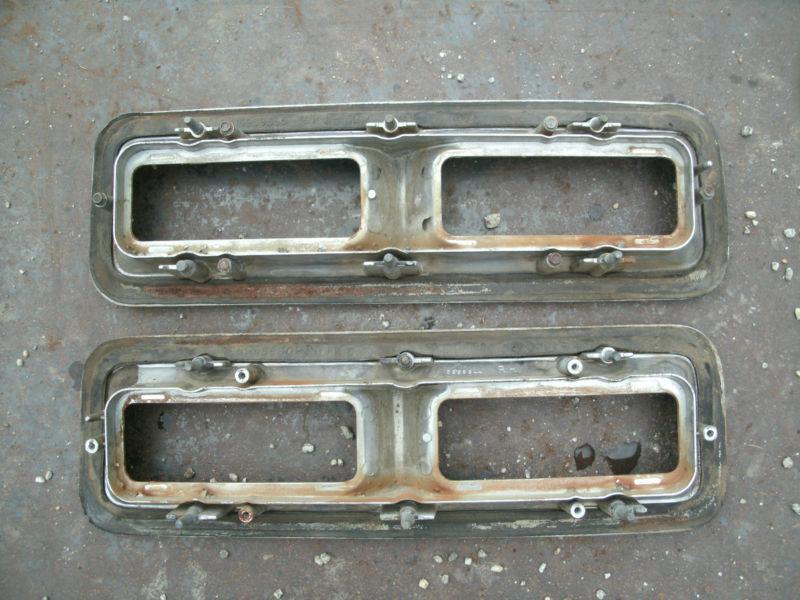 1968 68 Chevy Chevrolet Camaro Tail Bezel Housing Pair LH RH Original OEM Chrome, US $29.99, image 6