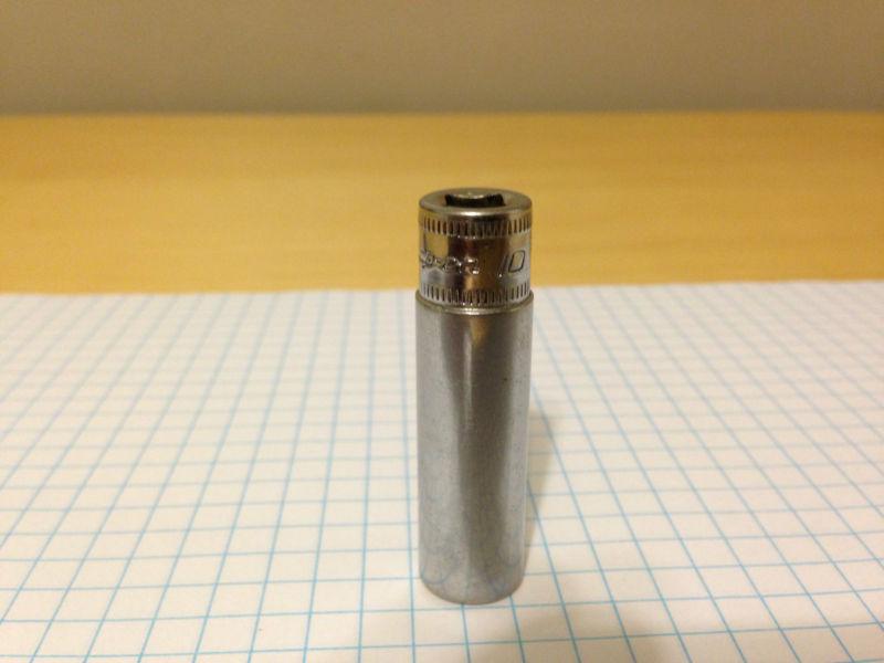 Snap-on 1/4" drive 10mm deep 6 point socket