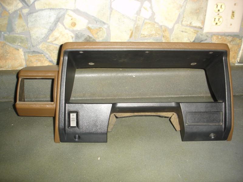 85 86 toyota 4x4 pickup instrument cluster surround trim bezel (may fit others)