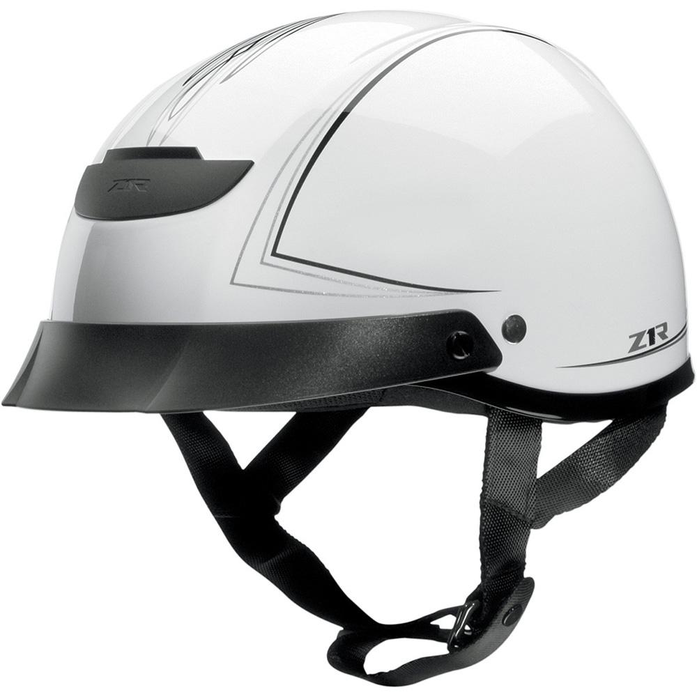 Z1r vagrant pinstripe pearl white helmet 2013 motorcycle 1/2 half