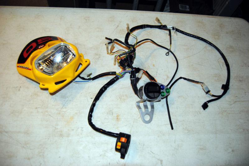 Gas gas txt pro 05 enduro dual sport lighting kit trials bike controls headlight