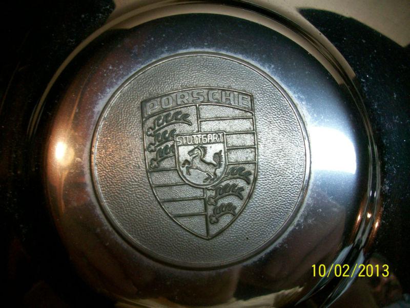 Buy 356/912 PORSCHE HUB CAPS WITH 3 STUD REMOVABLE CENTER EMBLEMS USED