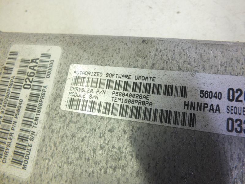 1999 Dodge Dakota 2.5L ECU ECM Engine Computer P56040026AE OEM, US $70.80, image 5