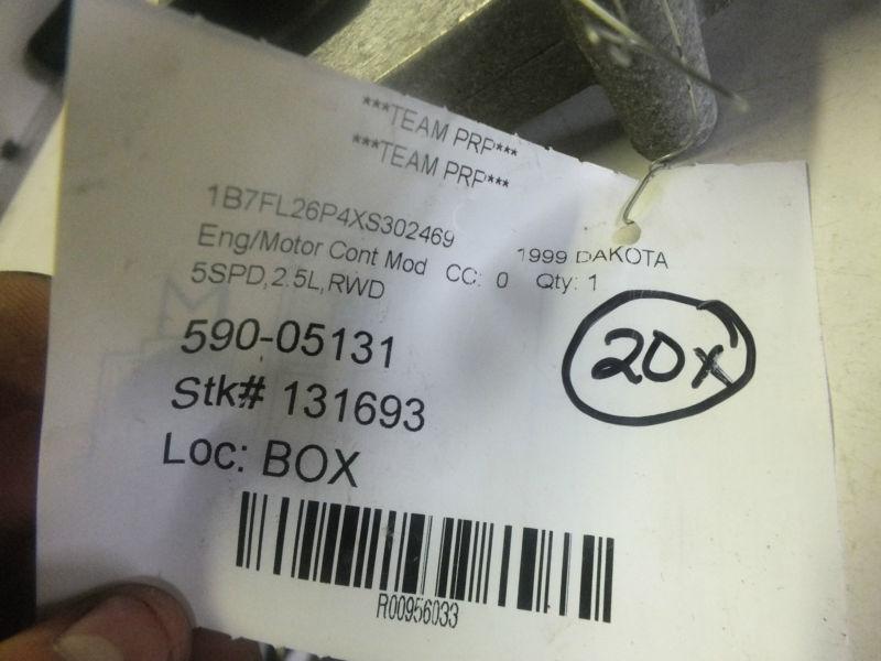 1999 Dodge Dakota 2.5L ECU ECM Engine Computer P56040026AE OEM, US $70.80, image 6