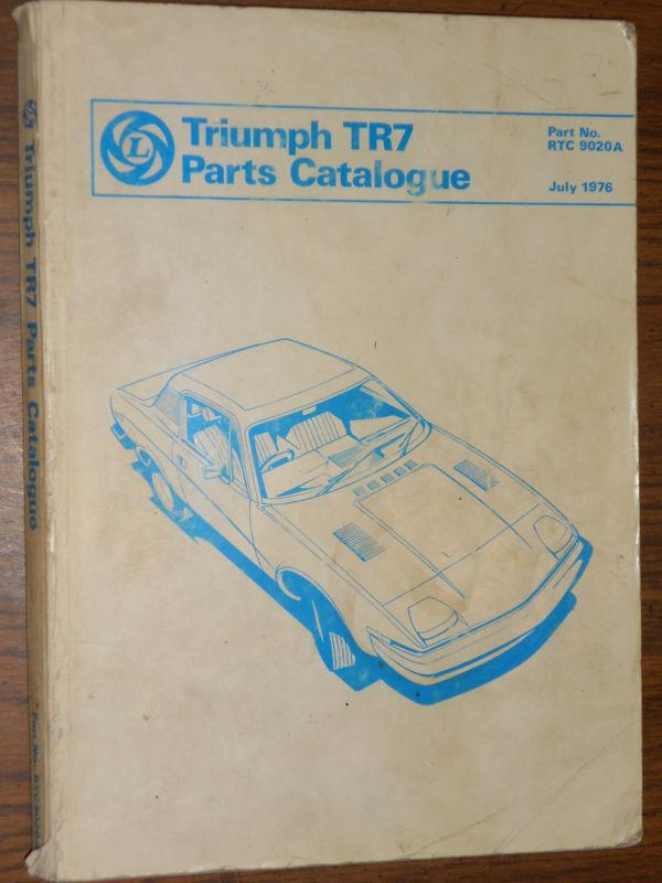 1976 1977? TRIUMPH SPITFIRE TR7 PARTS CATALOGUE / BOOK / CATALOG / GOOD ORIG!, US $57.50, image 3