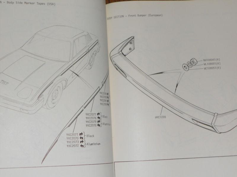 1976 1977? TRIUMPH SPITFIRE TR7 PARTS CATALOGUE / BOOK / CATALOG / GOOD ORIG!, US $57.50, image 6