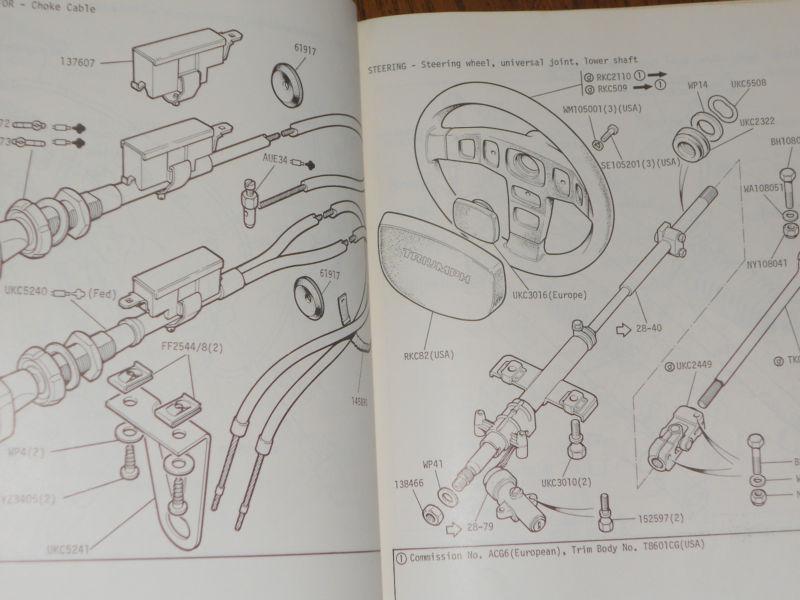 1976 1977? TRIUMPH SPITFIRE TR7 PARTS CATALOGUE / BOOK / CATALOG / GOOD ORIG!, US $57.50, image 7