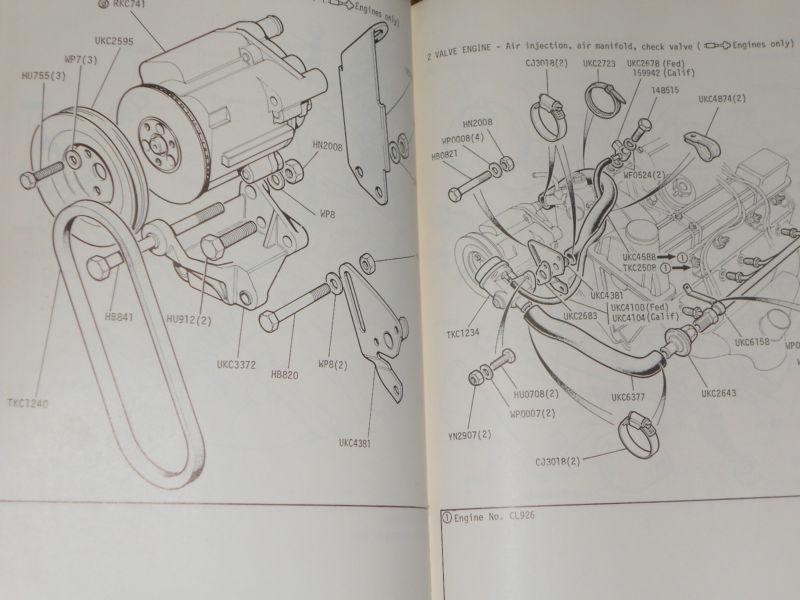 1976 1977? TRIUMPH SPITFIRE TR7 PARTS CATALOGUE / BOOK / CATALOG / GOOD ORIG!, US $57.50, image 9