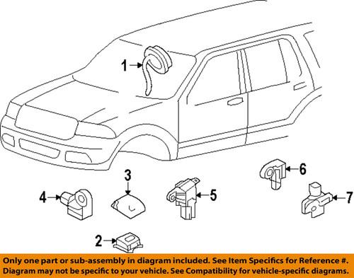 Ford oem al1z14b321a air bag-control module