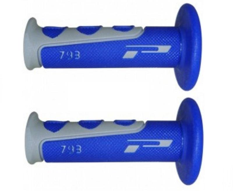 Pro grip 793 blue gray handlebar grips fits suzuki dirt bikes motorcycles
