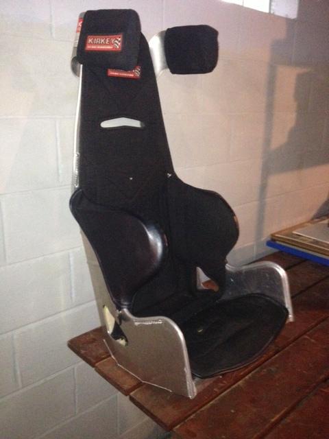 Kirkey racing seat with cover