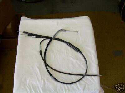 Kawasaki h1b/c/d/e/f kh500 black throttle cable-rare item-new repro-complete