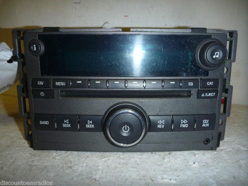 06-08 chevrolet hhr am fm radio cd player & aux port 15874061 oem *