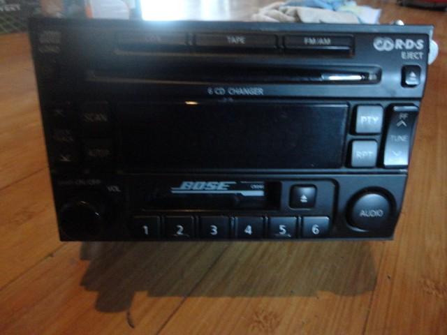 Oem 02-04 nissan pathfinder qx4 radio 6 cd changer bose cassette deck pn-2439n